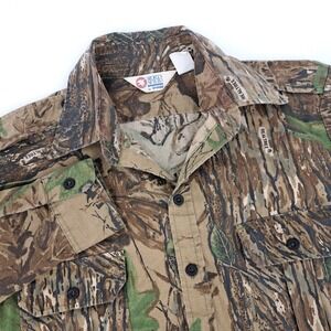 Realtree Camouflage Button-Down Casual Shirt - Brown/Green